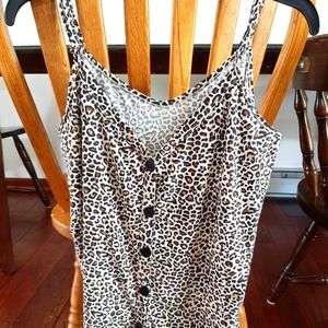 Button down tank top